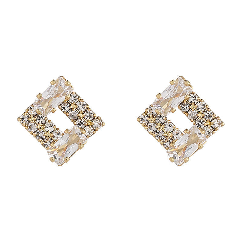 Light Luxury Rhinestone Studs Small And Exquisite