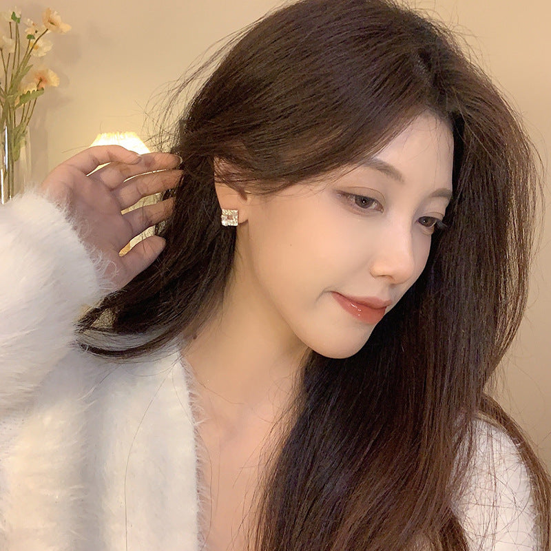 Light Luxury Rhinestone Studs Small And Exquisite