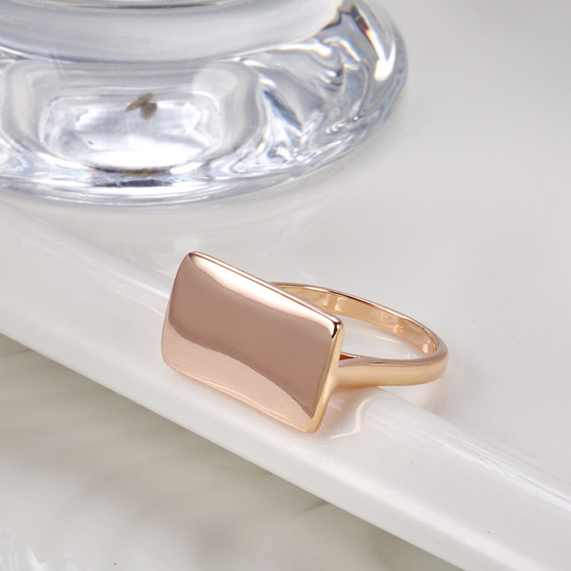 Personalized Cold Style French Style Plain Ring