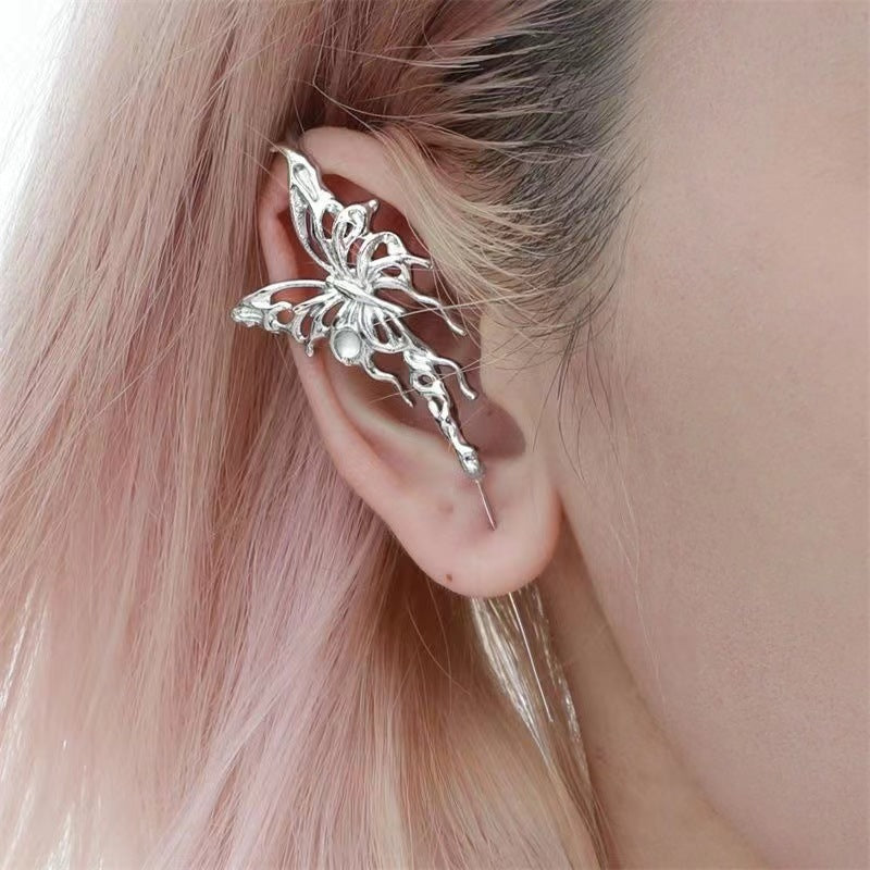 Special-interest Design Fashion Personalized Cold Style Butterfly Piercing Creative Animal Stud Earrings