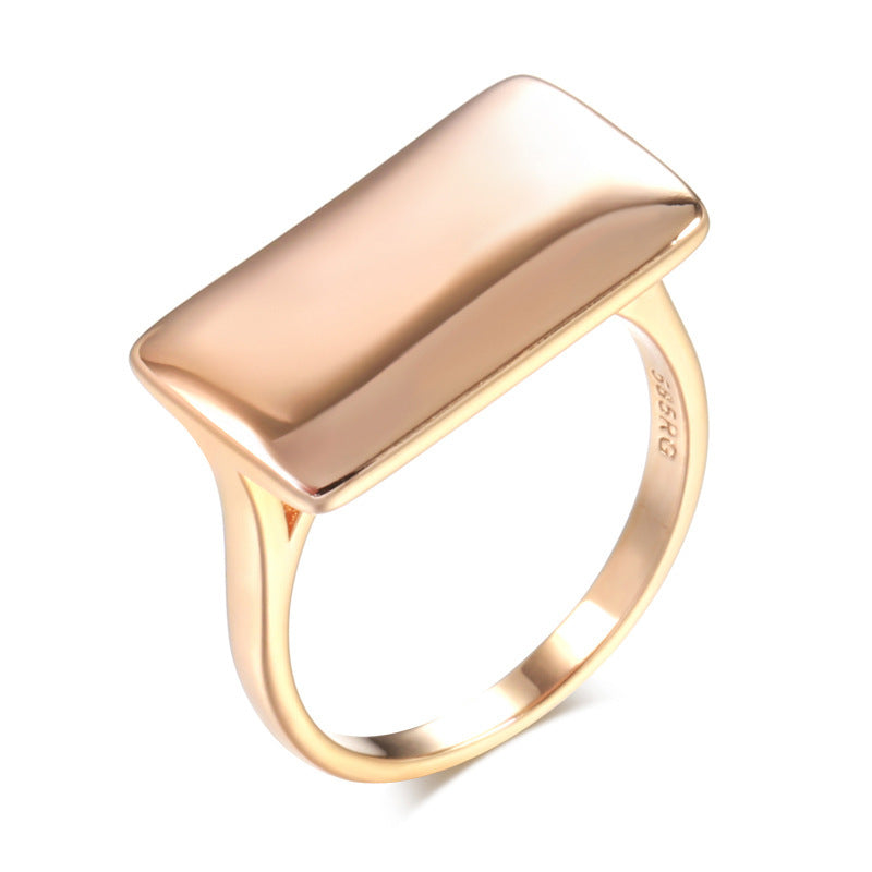 Personalized Cold Style French Style Plain Ring