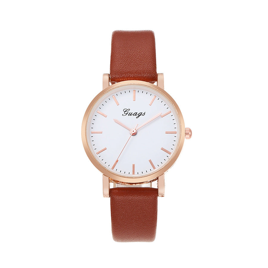 Simple Alloy Belt Watch Women's Quartz
