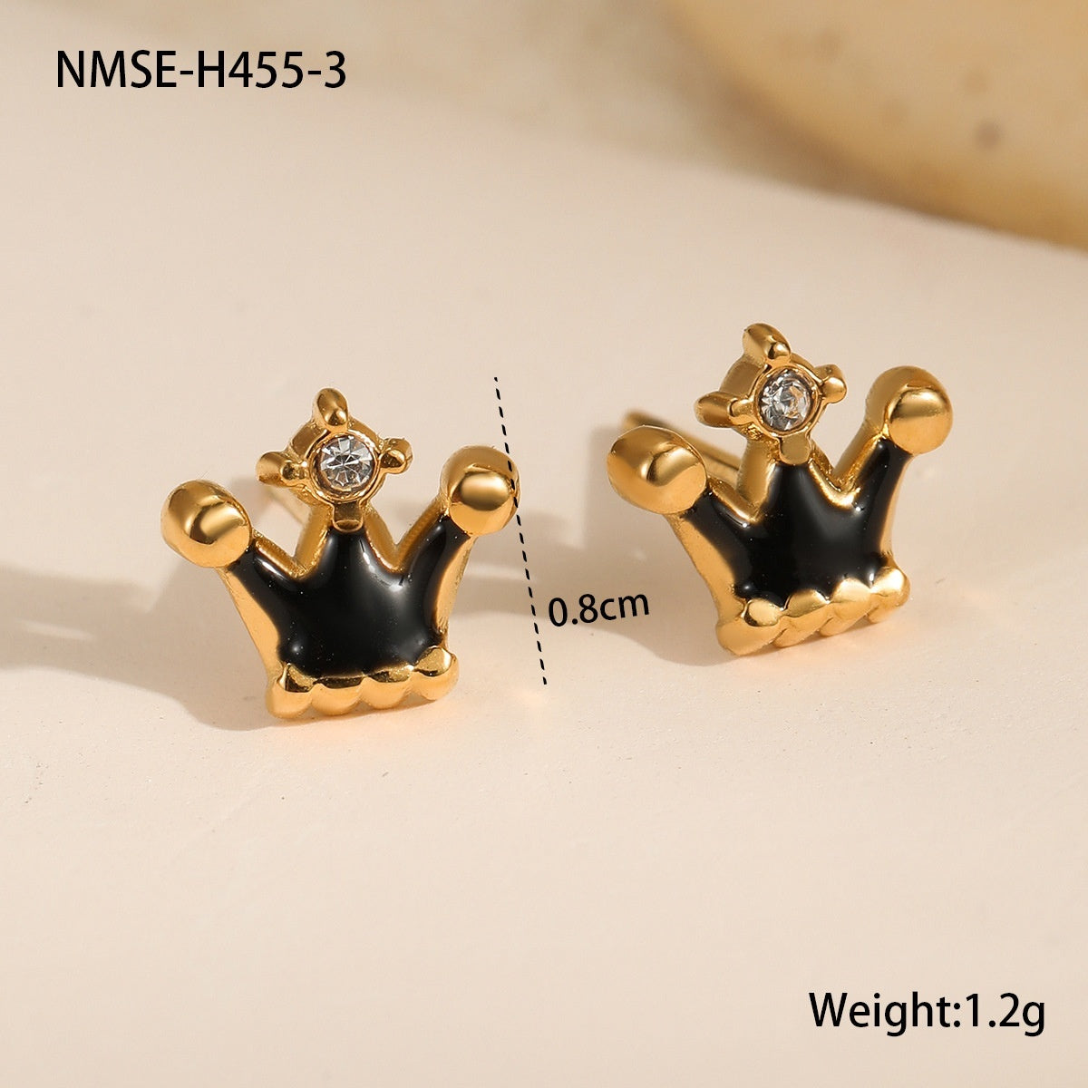 Personalized Creative Colorful Oil Stainless Steel Cute Fruit Cake Ear Studs