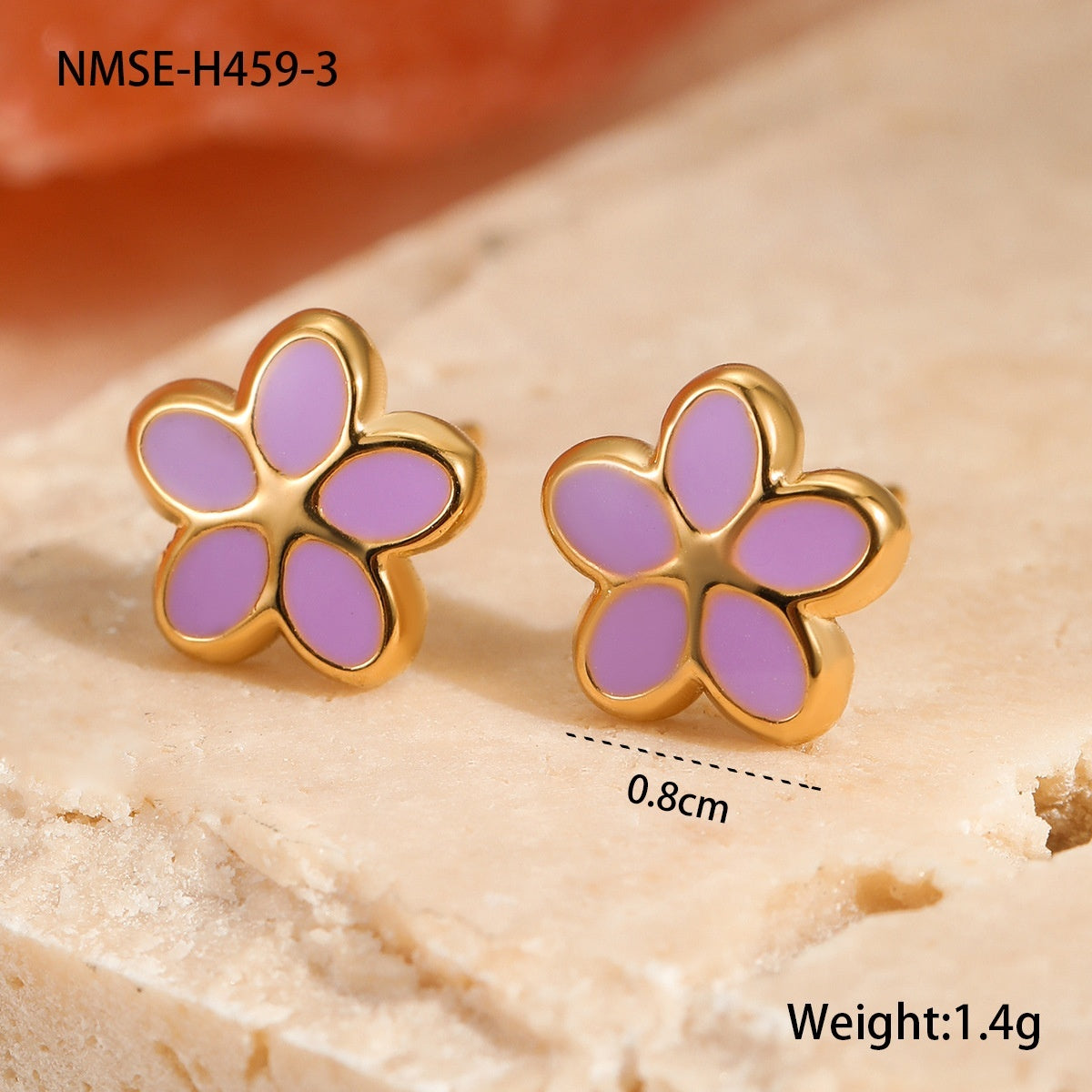 Personalized Creative Colorful Oil Stainless Steel Cute Fruit Cake Ear Studs