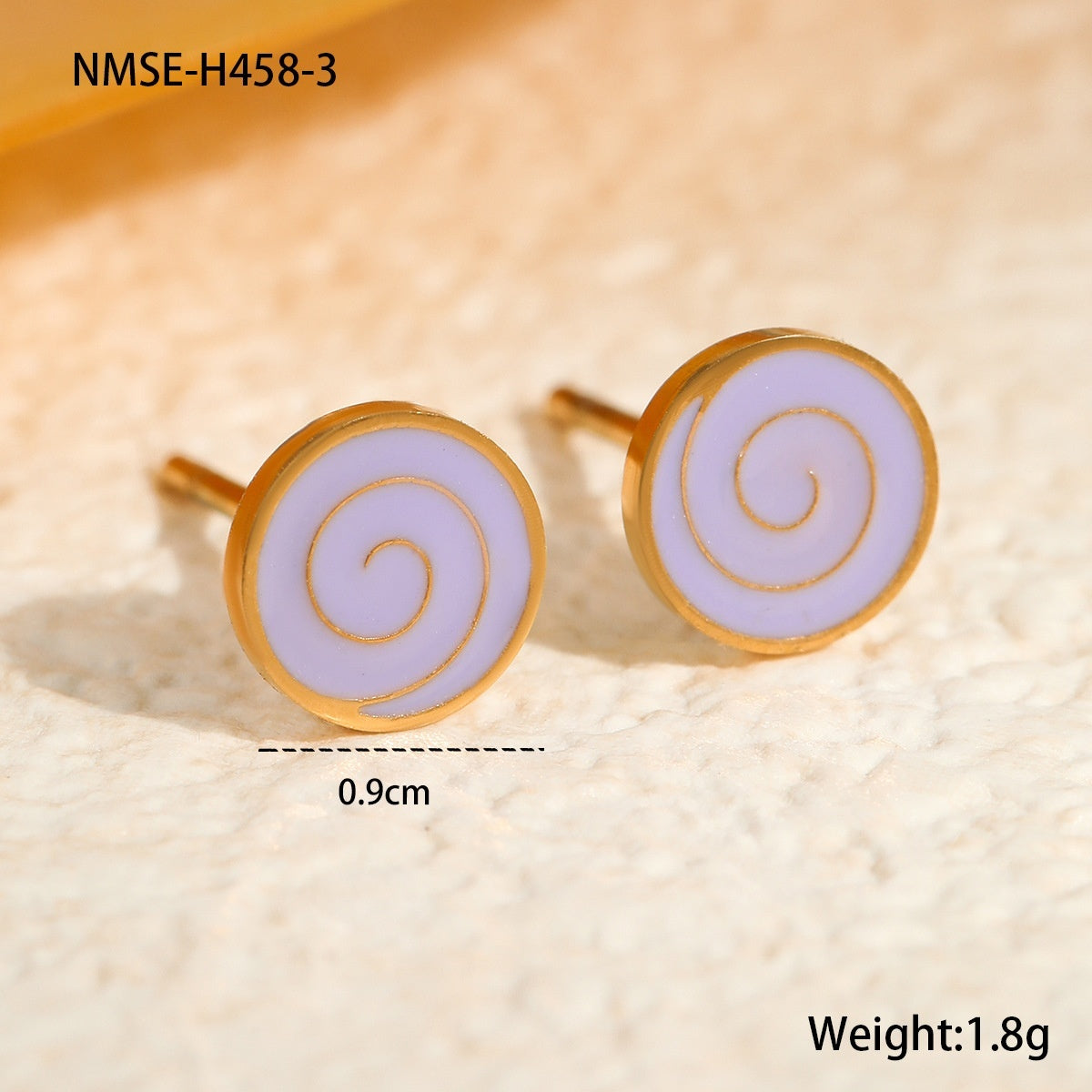 Personalized Creative Colorful Oil Stainless Steel Cute Fruit Cake Ear Studs