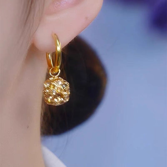 Mild Luxury Retro Gold Women's Metal Alloy Earrings