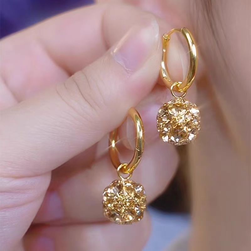 Mild Luxury Retro Gold Women's Metal Alloy Earrings