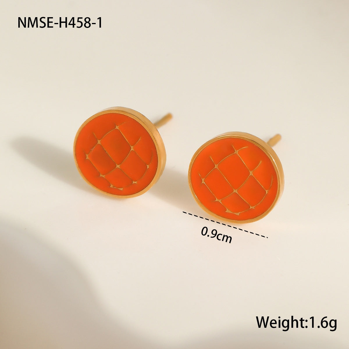 Personalized Creative Colorful Oil Stainless Steel Cute Fruit Cake Ear Studs