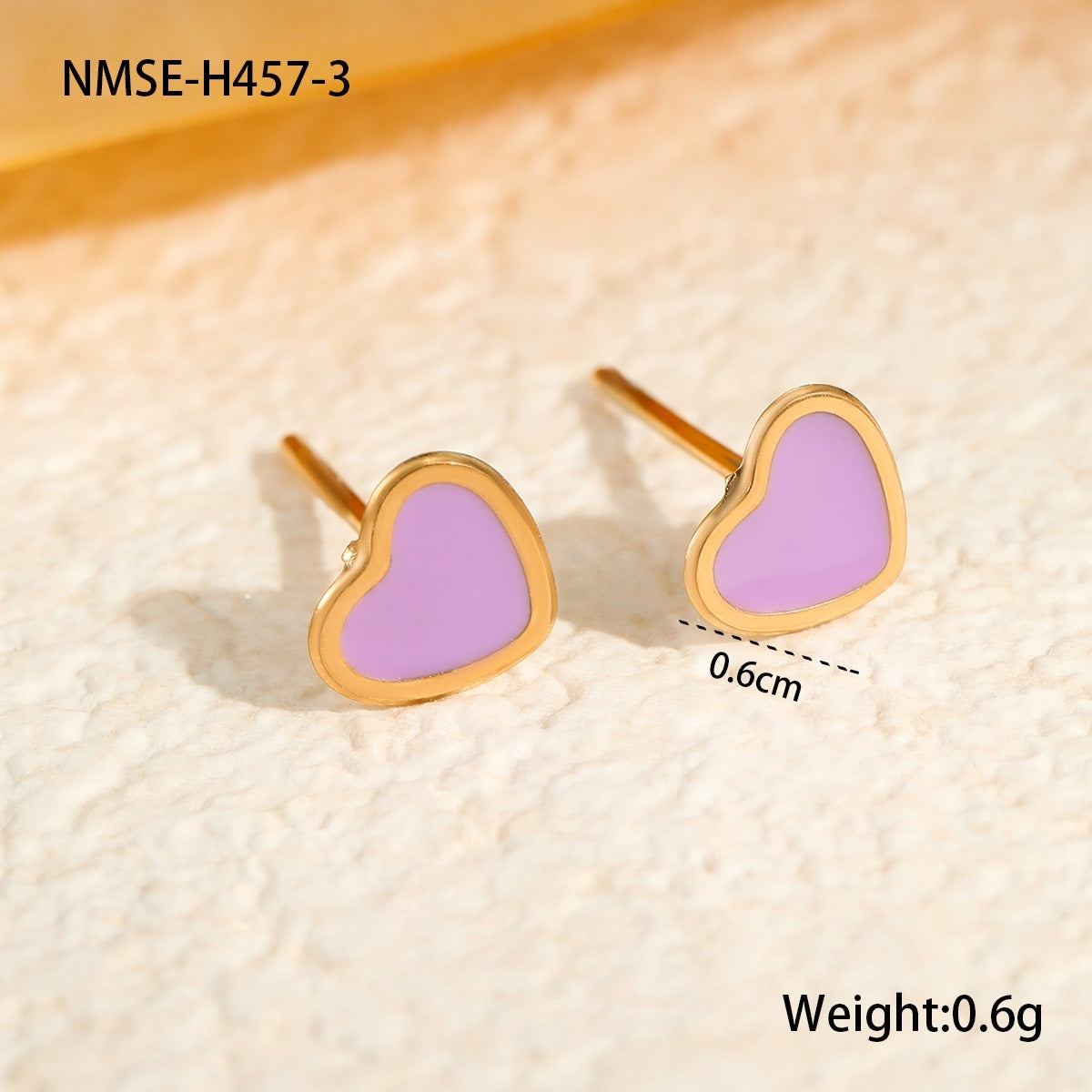 Personalized Creative Colorful Oil Stainless Steel Cute Fruit Cake Ear Studs